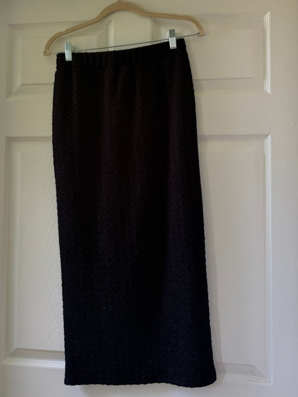 Derek Heart Black Textured Midi Skirt- Bundle Only